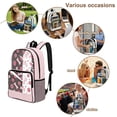 thumbnail image 5 of SEANATIVE Clear Backpack for Boys Girls Clear Backpacks Transparent Daypack with Adjustable Straps, See Through Book Bag Back to School Essentials, Paw Bone Pink, 5 of 7