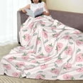 thumbnail image 6 of Sikiie Floral Strawberr Ultra-Soft Micro flannel Blanket Luxury All Seasons Warm Blanket for Bedding Sofa and Travel (4 sizes)-80"x60", 6 of 7