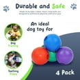 thumbnail image 2 of Petite Paws Chew Balls 1.5" for Small Dogs and Puppies — 4-Pack — Interactive Toy, 2 of 11