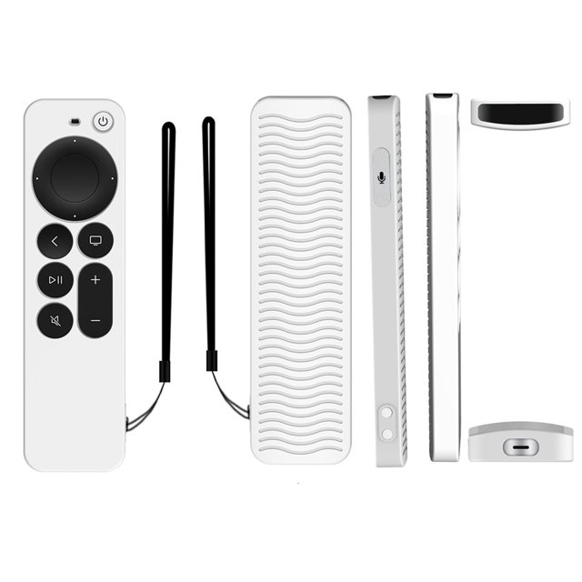 Para 2021 nuevo Apple TV 4K 6 funda remota de silicona ligera antideslizante a prueba de golpes