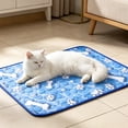 thumbnail image 5 of Extra Large 62×50cm Pressure Activated Gel Pet Cooling Mat, Self Cool Summer Ice Pad No Refrigeration Required, Soft Cloth Portable Sofa Floor Rest Bed for All Cats Small Medium Giant Dogs, 5 of 5