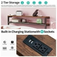 thumbnail image 2 of LFGUIZO Twin Size Gaming Black Metal Bed Frame TV Mount & Charge Station in Wood Headboard, LED Lights,with Vented Storage Shelf No Box Spring Needed, 2 of 7