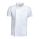 thumbnail image 2 of Chaqueta de chef de manga corta, transpirable, uniforme de cocina para hombre y mujer. M blanco, 2 of 8