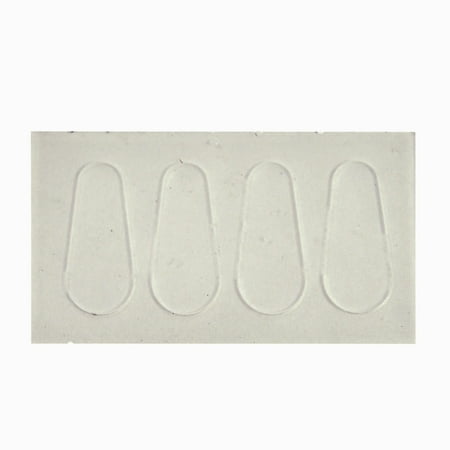 GMS Optical Tear Drop Adhesive Silicone Nose Pads - 17mm Clear (2