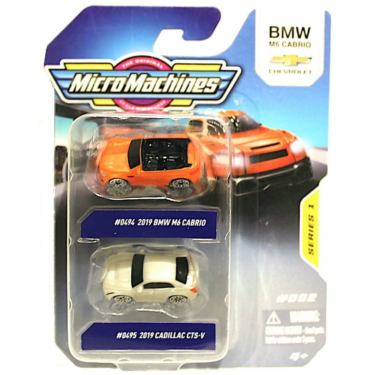 Micro Machines Series 1 2019 BMW M6 Cabrio & 2019 Cadillac