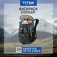 thumbnail image 4 of Titan by Arctic Zone 24 Can Backpack Cooler, 16 Quart, Basalt Gray, 4 of 12