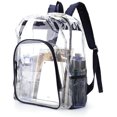 thumbnail image 2 of HSHDLDF Sac à Dos Transparent Robuste Transparent pour École, Sports, Travail, Stade, Sécurité Voyage, Collège, 2 of 6