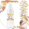 thumbnail image 3 of GFDYREE 50pcs Give Thanks Water Bottle Labels, Happy Thanksgiving Day Self Adhesive Stickers Wrappers Wrap Around Party Decoration Stickers, 3 of 7