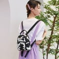 thumbnail image 4 of MesaSe Women PU Animal Pattern Print Backpack Preppy Style Handbags (White Cow), 4 of 9