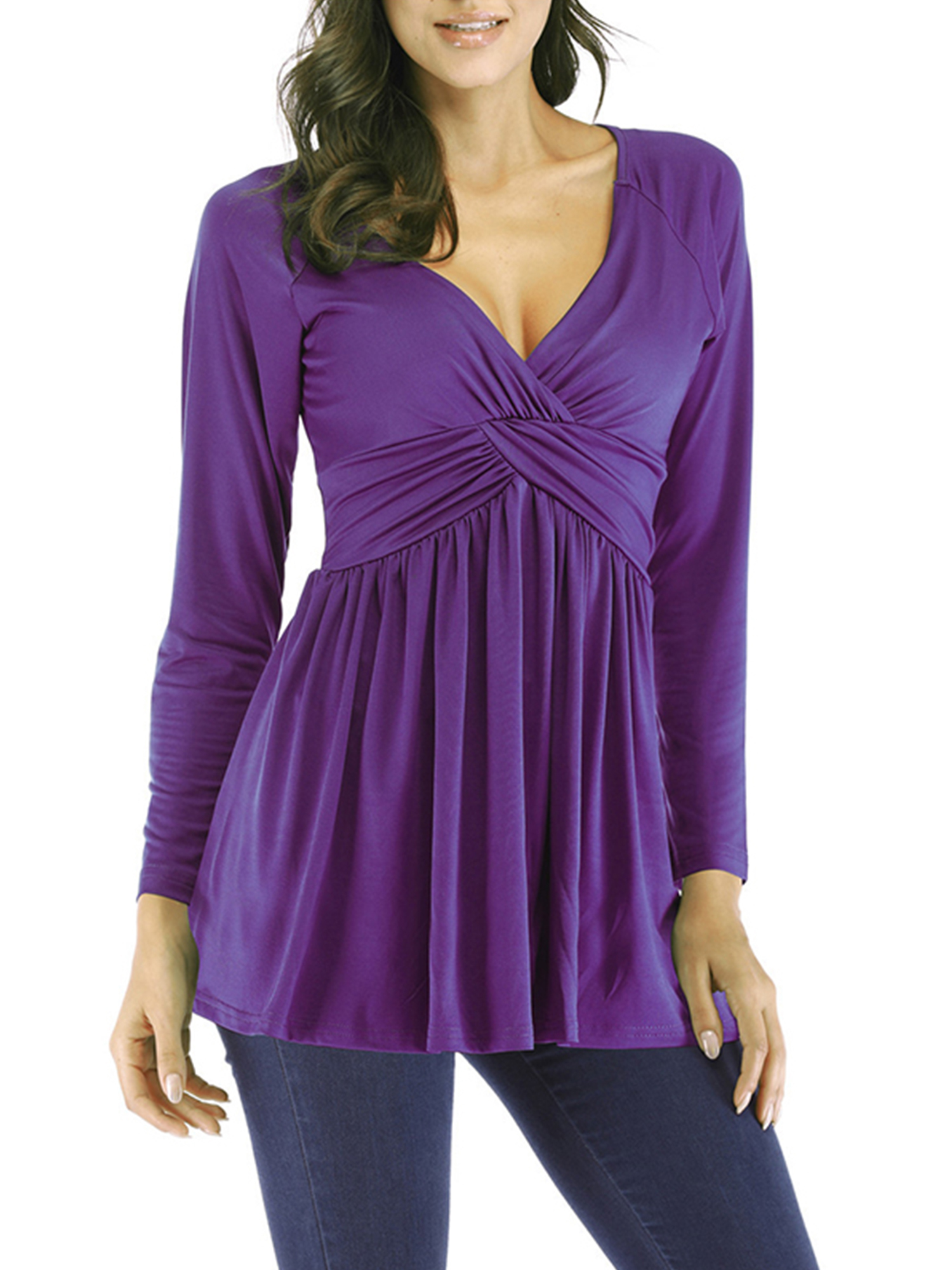 ruched plus size tops