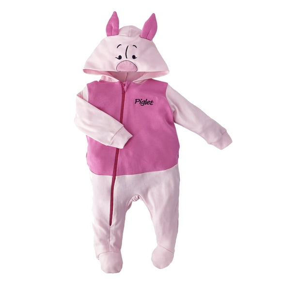 Mameluco de Algodón con Gorro Bordado Disney Piglet Disney  Mameluco1144