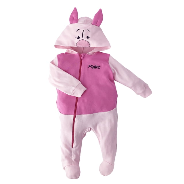 Mameluco de Algodón con Gorro Bordado Disney Piglet Disney Mameluco1144