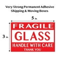 thumbnail image 4 of Infi-Touch Red "Fragile This Side Up Handle with Care Thank You" 3 x 5 Semi Gloss Stickers - 2 Rolls, 4 of 4