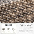 thumbnail image 6 of Sophia & William 6 Pieces Patio Furniture Set with 4 Swivel Chairs 5.5" Thick Cushions 7-Seat Wicker Outdoor Conversation Set, 6 of 8
