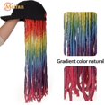 thumbnail image 4 of Meifan peluca larga sintética con gorro de Hip Hop con pelo trenzado Fas, 4 of 5