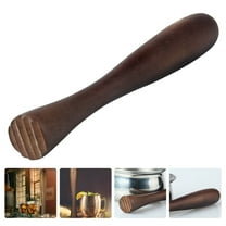 Omeite Solid wood bar tools popsicle wooden bar cocktail juicer milk tea lemon juice hammer popsicle (random style)