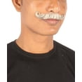 thumbnail image 5 of HPO Adult Men's Imperial Curly Mustache – Human Facial Hair, Multiple Color Options, 5 of 7