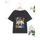 thumbnail image 1 of Gamepad Pencil Print Boys Crew Neck Comfy Simple Style T-Shirts Casual Sporty Short Sleeves Perfect Top As Gifts For Spring Summer Outdoor Activity, 1 of 6