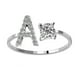 thumbnail image 5 of Minnieouse Anillo abierto con letra mayúscula, caja fuerte portátil, anillos elegantes para mujer, para interiores y exteriores, viajes, Type3 NO3, 5 of 6