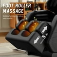 thumbnail image 4 of BILITOK Zero Gravity Full Body Massage Chair Recliner Includes Heating, Airbags, Bluetooth Speaker, Foot Roller, and Touch Screen Black, 4 of 8