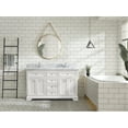 thumbnail image 5 of Ari Kitchen & Bath South Bay 55" Solid Wood Bathroom Vanity in White, 5 of 8
