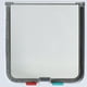 thumbnail image 2 of Puerta Abatible Para Perros Puerta de seguridad con solapa para perros y mascotas, dirección de control de bloqueo de 4 vías, puerta para mascotas (blanco XL) Wdftyju Libre de BPA, 2 of 3