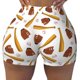 thumbnail image 2 of Balery Baseball Sport Pantalones cortos de entrenamiento estampados para mujer, sin costuras, ajustados, para gimnasio, yoga, correr, deportes, ejercicio activo, fitness.-Large, 2 of 8