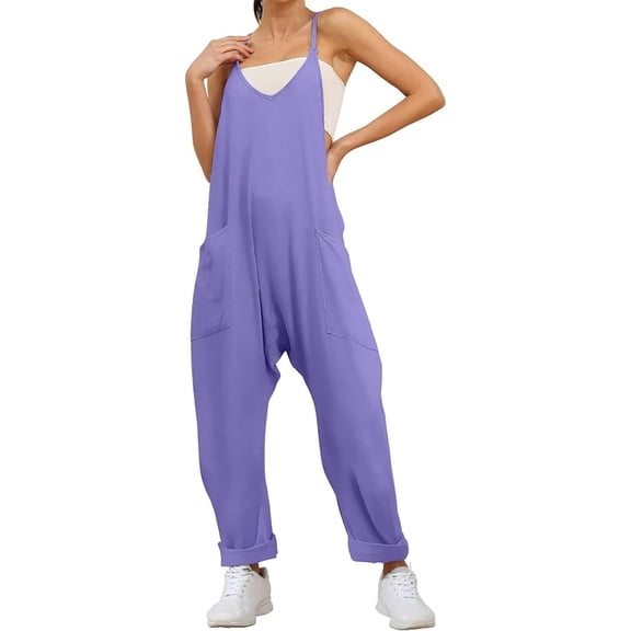 Maternity Jumpsuit,Oversized Jumpsuit Maternity & Postpartum,Wide Leg With Pockets