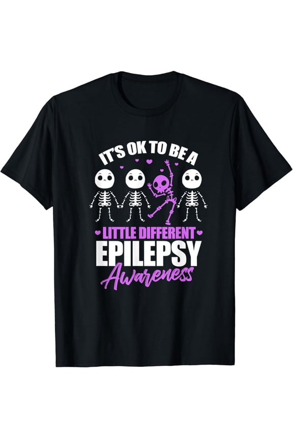 Its Ok To Be A Little Different Epilepsy Awareness Design T-Shirt