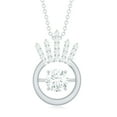 thumbnail image 2 of Rosec Jewels Vintage Style Diamond Necklace (Lab Grown, EF-VS Quality) - Gift for Anniversary, 10K White Gold, 2 of 7