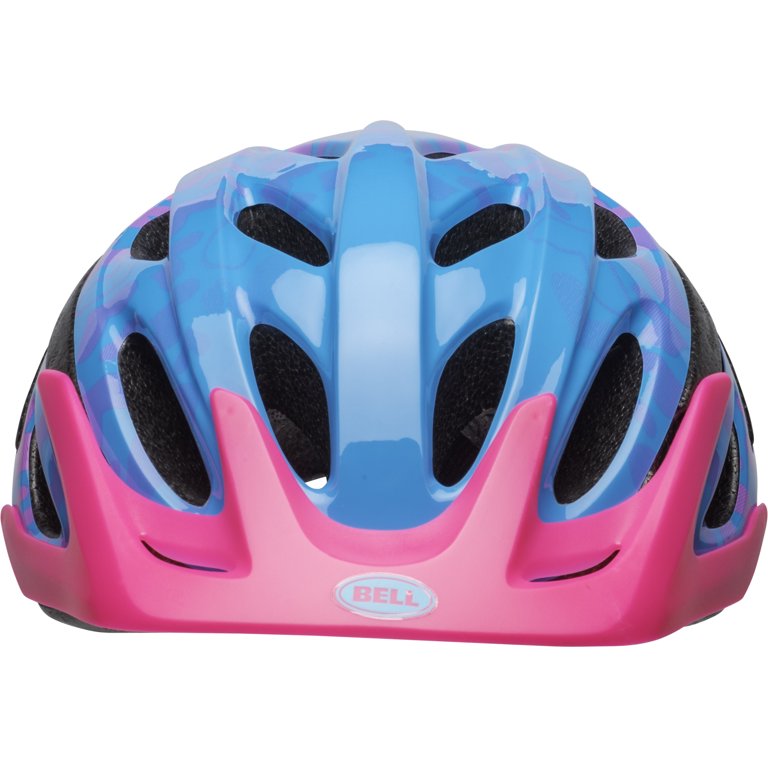 bell axel bike helmet 2 years old Bell Axle Bike Helmet, Blue/Pink/Vivid Hearts, Child 5+ (50-56cm)