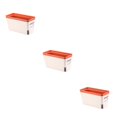 thumbnail image 4 of Ounissouiy Manténgase libre de preocupaciones Maceta de autorriego: evite la putrefacción y la absorción de agua uniforme Maceta naranja Type1 NO1, 4 of 6