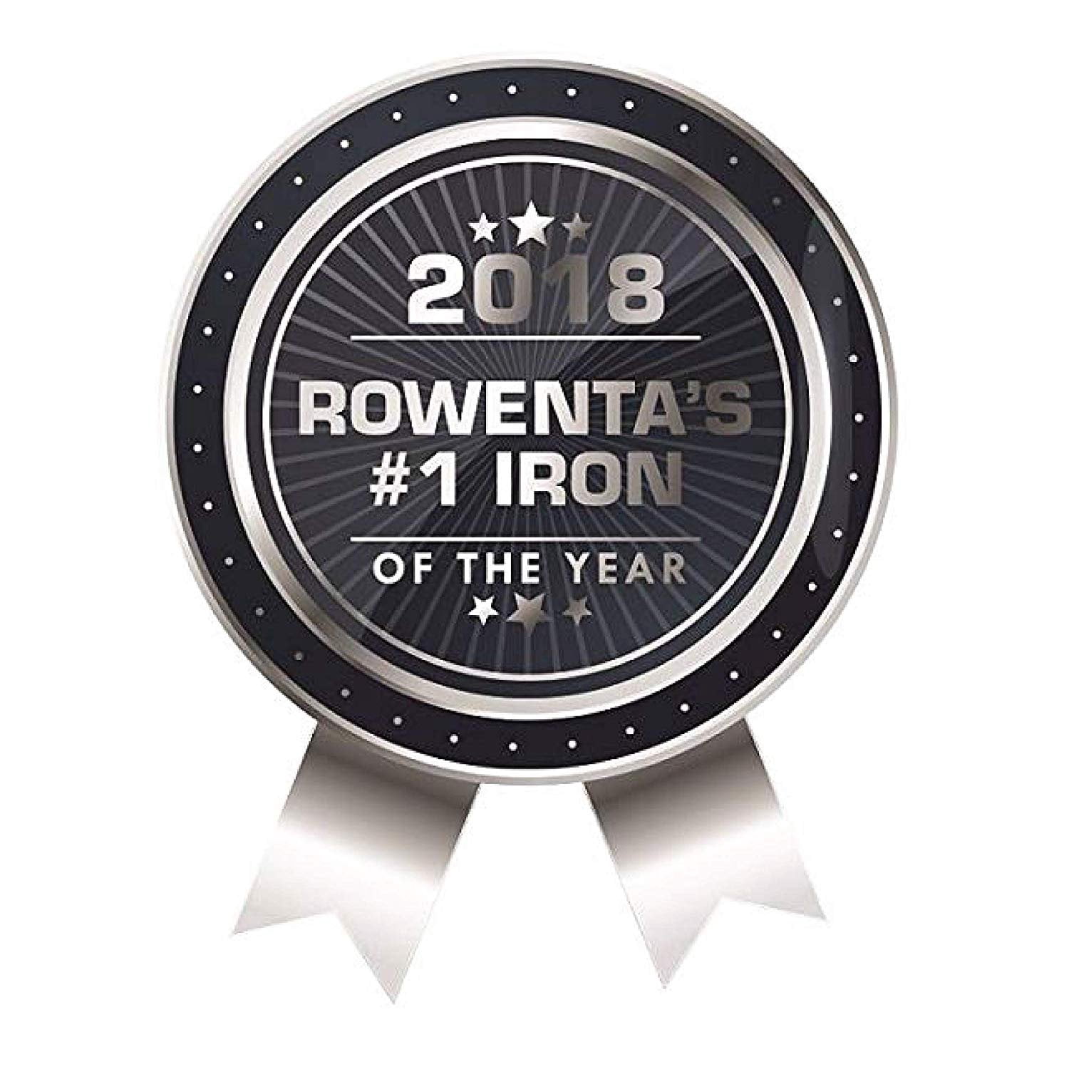 Rowenta DW5080 1700-Watt Micro Steam Iron Stainless Steel Soleplate with Auto-Off, 400-Hole, Brown — Residential Use, Standard Application