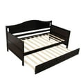 thumbnail image 6 of DEALTOPS Heavy Duty Twin Daybed with Trundle, Espresso, 6 of 8
