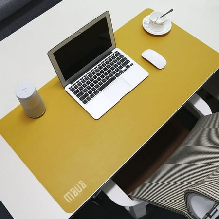 Bubm Pu Leather Protector Pad Mouse Pad Mat Desk Writing Mat