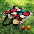 thumbnail image 5 of Color Wave Point Geometry Outdoor Picnic Blanket, Foldable Waterproof Beach Mat, Portable Beach Blanket for Beach Camping, Hiking, Family Concerts, 5 of 7