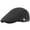 Black, variant on Men's Breathable Mesh Summer Hat Adjustable Newsboy Beret Ivy Cap Cabbie Flat Cap (Khaki)