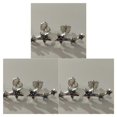 thumbnail image 3 of Qarigey Pendientes exquisitos para mujer, 2 uds., joyería de estrella de cinco puntas colorida, pendientes de tuerca de ley para niñas, Type1, 3 of 6
