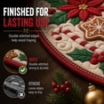 thumbnail image 4 of 3D Christmas Optical Illusion Round Rug, Gingerbread Village Spiral Stair Visual Trap Floor Mat for Living Room, Entryway, Bedroom and Holiday Home Decor, 23.62 Inch, 4 of 9