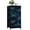 Color 2, variant on Dresser for Bedroom with 4 Storage Drawers Celestial Moon Sun Floral Vines Stars Dark Mystic Style Dressers Chest of Drawers Steel Framed Fabric Closet Organizers for Dorm Entryway