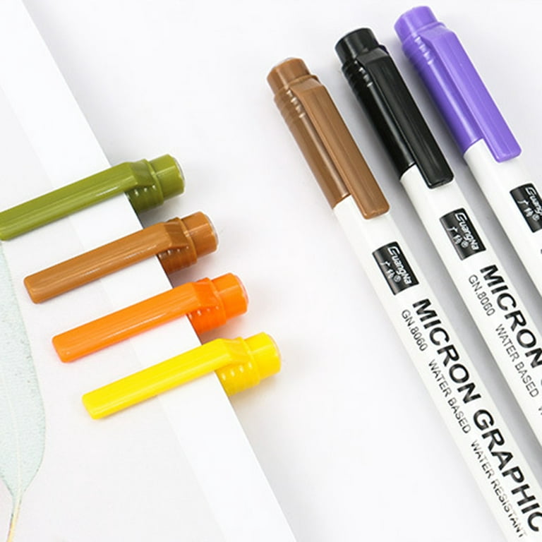Hesroicy Fast Dry Ink Line Pen - Plastic Micro Tip Fineliner Pen