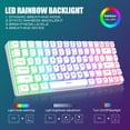 thumbnail image 3 of Combo de teclado y ratón inalámbricos RedThunder K84 White, 3 of 7