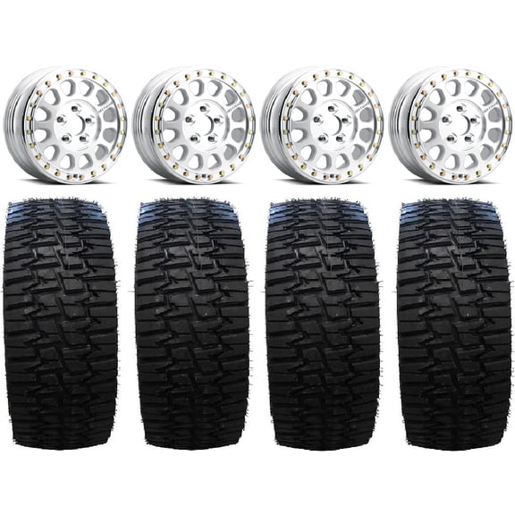 Method 401-R Bdlk Raw Wheels 33" Desert Race Tires Polaris RZR Turbo R & Pro R Ranger 1500 Xpedition