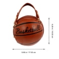 thumbnail image 2 of SHISUYAN Sac de Basketball Petite Taille pour Occasions de Loisirs en Marron, 2 of 8