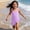 B-Purple, variant on Kids Girls Swimsuit Swimsuit With Shorts Two Piece Set Bikinis Girl Bathing Suits Size 4-5 Years
