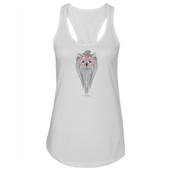 A Hipster Yorkshire Terrier Tank Women -Image by Shutterstock, Female x-Large