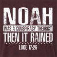 thumbnail image 5 of Wild Bobby Noah Was A Conspiracy Theorist Inspirational/Christian Men Premium Tri Blend Tee, Cardinal, Small, 5 of 5