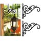 thumbnail image 3 of Colgador de pared para hierro de 2 piezas, decorativo para colgar en pared para exteriores, para cesta, , comedero 2954X24 CM Sunnimix soporte para colgar, 3 of 8