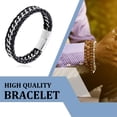 thumbnail image 3 of Qarigey de aleación para hombre, reemplazo desmontable portátil, cadena de muñeca de moda para niños, adorno de joyería, regalo de Ropa, zapatos y accesorios Miscelánea Plata Qarigey AP015050-01, 3 of 6