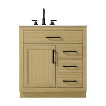 Elegant Kitchen and Bath Alden 32 Inch Single Bathroom Vanity In Honey Brown